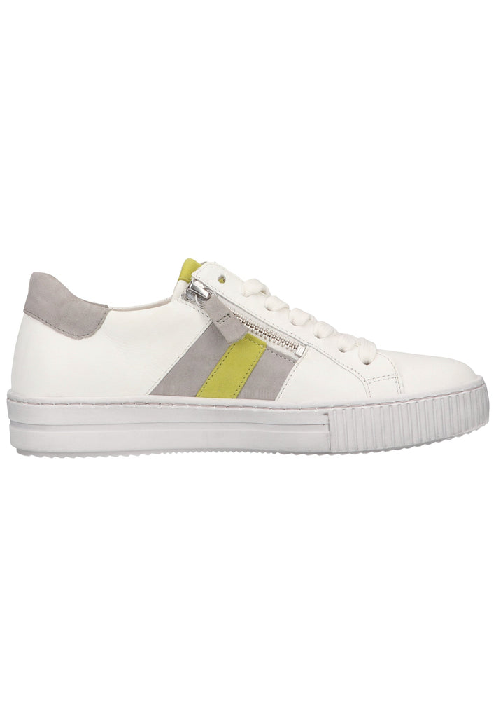 Gabor Sneaker Leder Weiß/Grau - surf4shoes