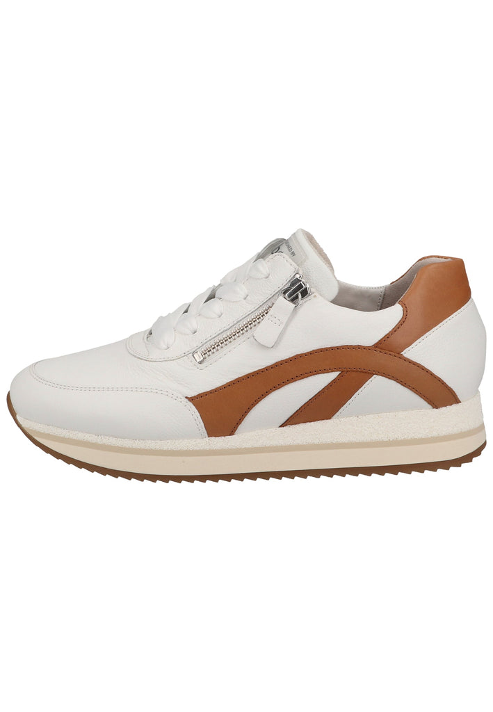 Gabor Sneaker Leder Weiß/Braun - surf4shoes