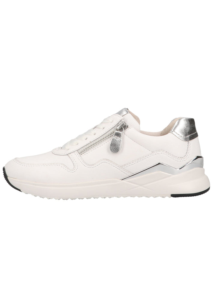Gabor Sneaker Leder Weiß/Silber - surf4shoes
