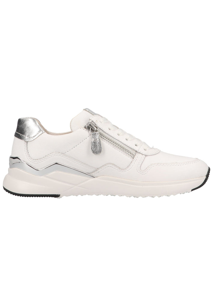 Gabor Sneaker Leder Weiß/Silber - surf4shoes