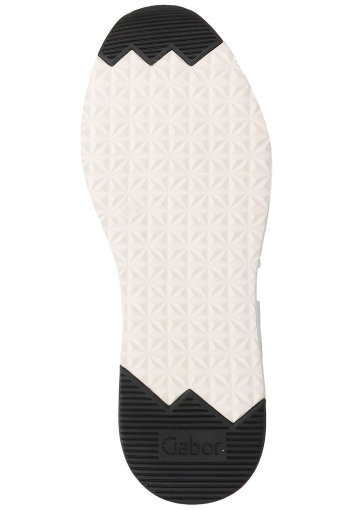 Gabor Sneaker Leder Weiß/Silber - surf4shoes