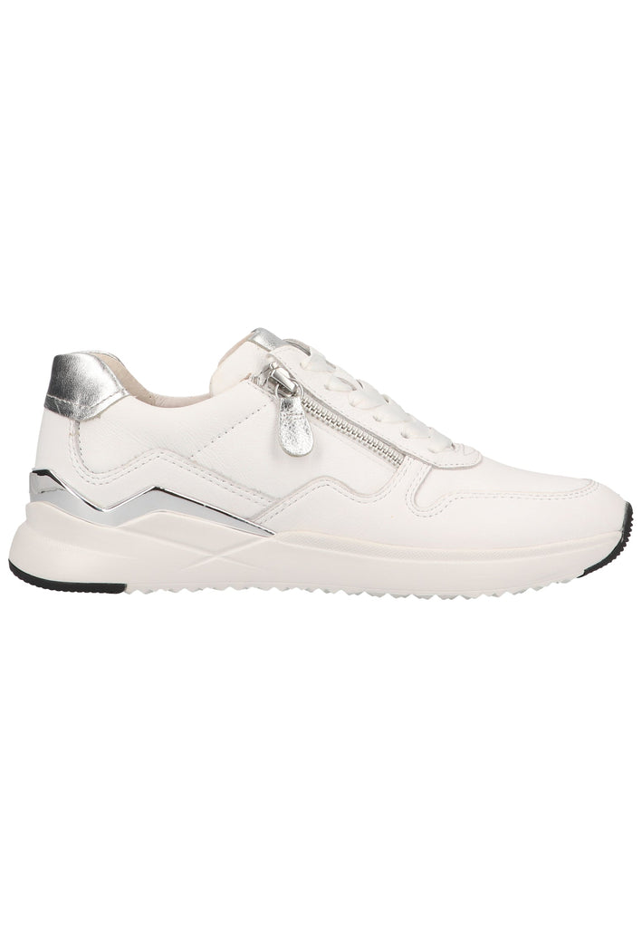 Gabor Sneaker Leder Weiß/Silber - surf4shoes