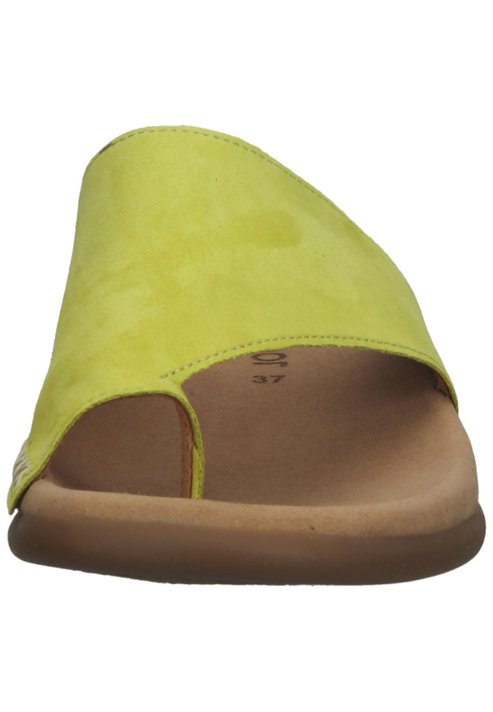 Gabor Zehensteg Veloursleder Lemon - surf4shoes