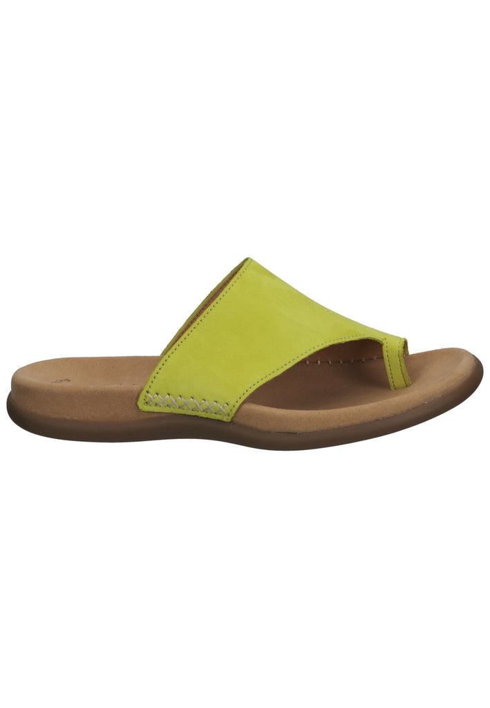 Gabor Zehensteg Veloursleder Lemon - surf4shoes