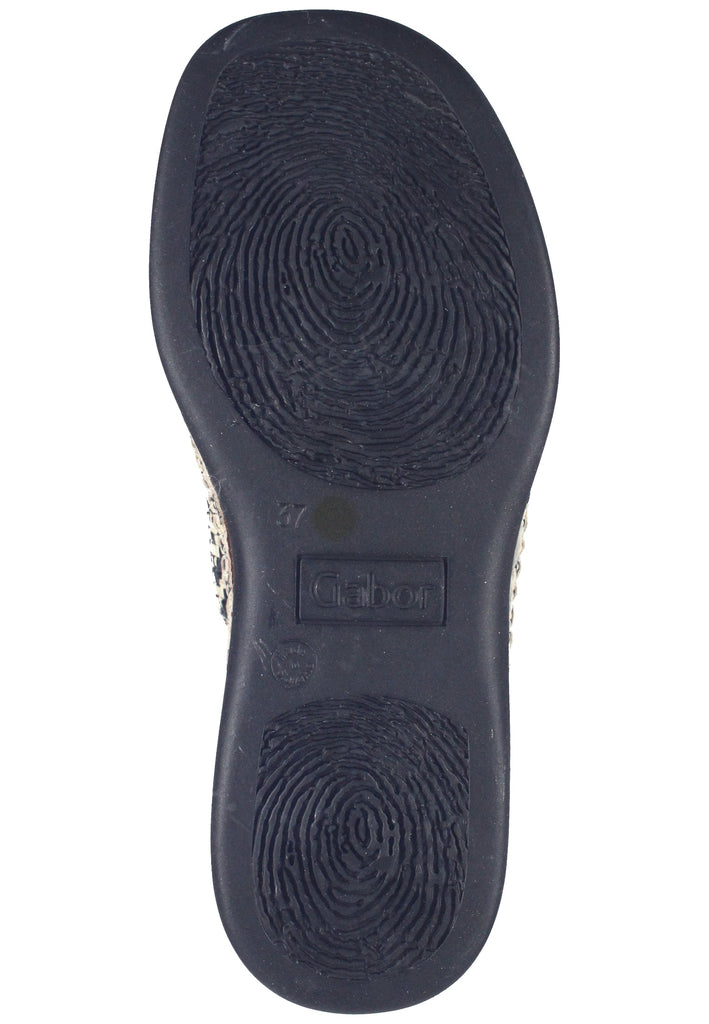 Gabor Zehensteg Leder Schwarz - surf4shoes