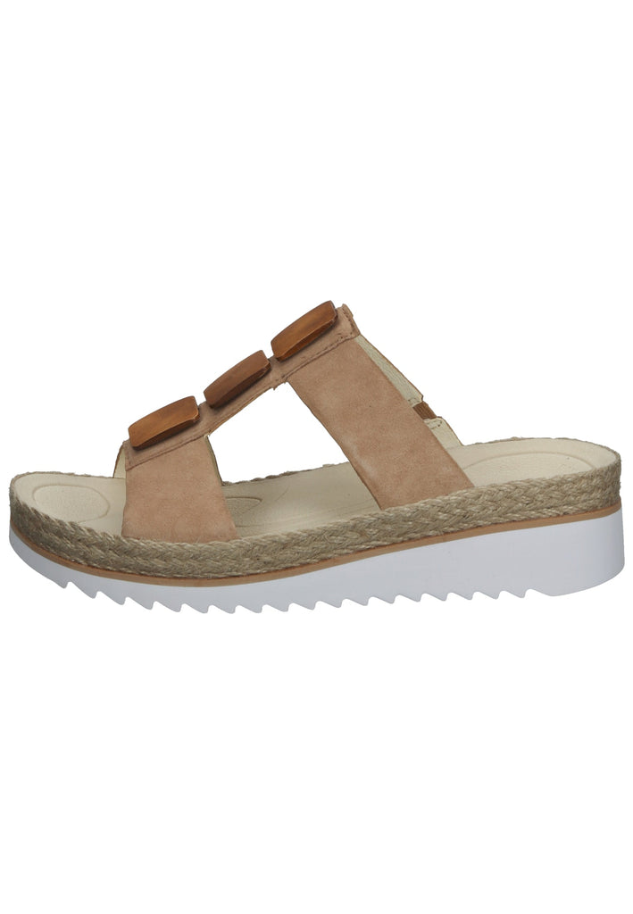 Gabor Pantoletten Veloursleder Caramel - surf4shoes