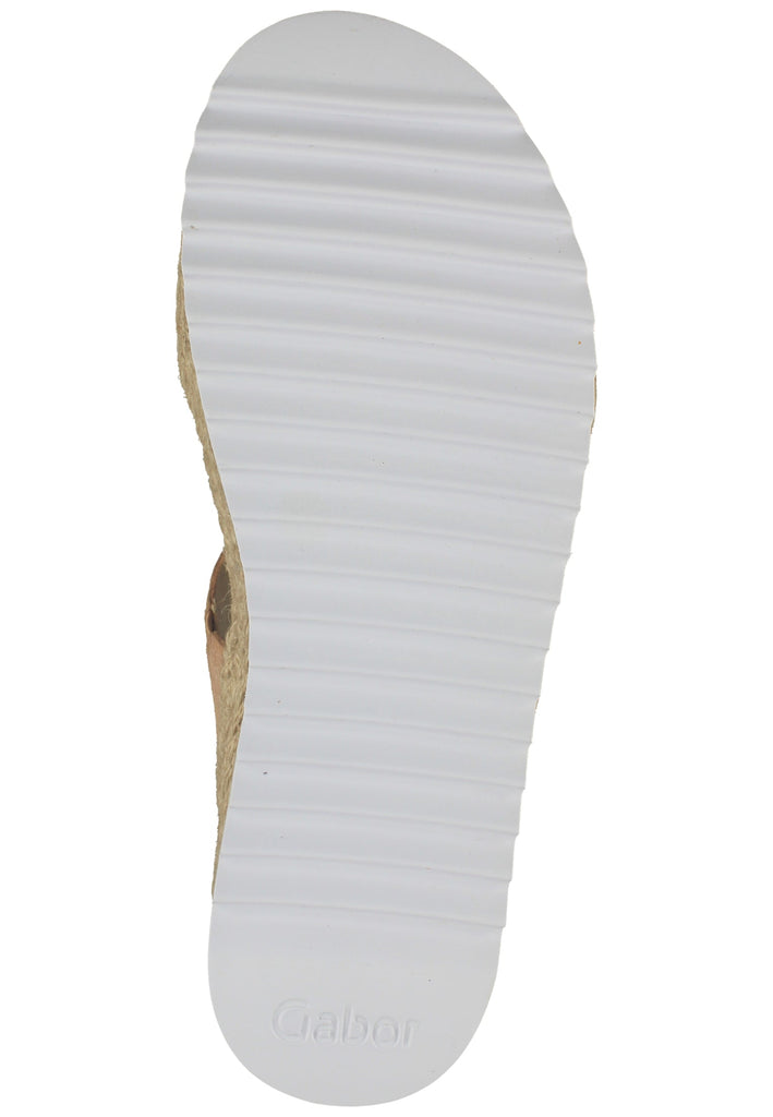 Gabor Pantoletten Veloursleder Caramel - surf4shoes