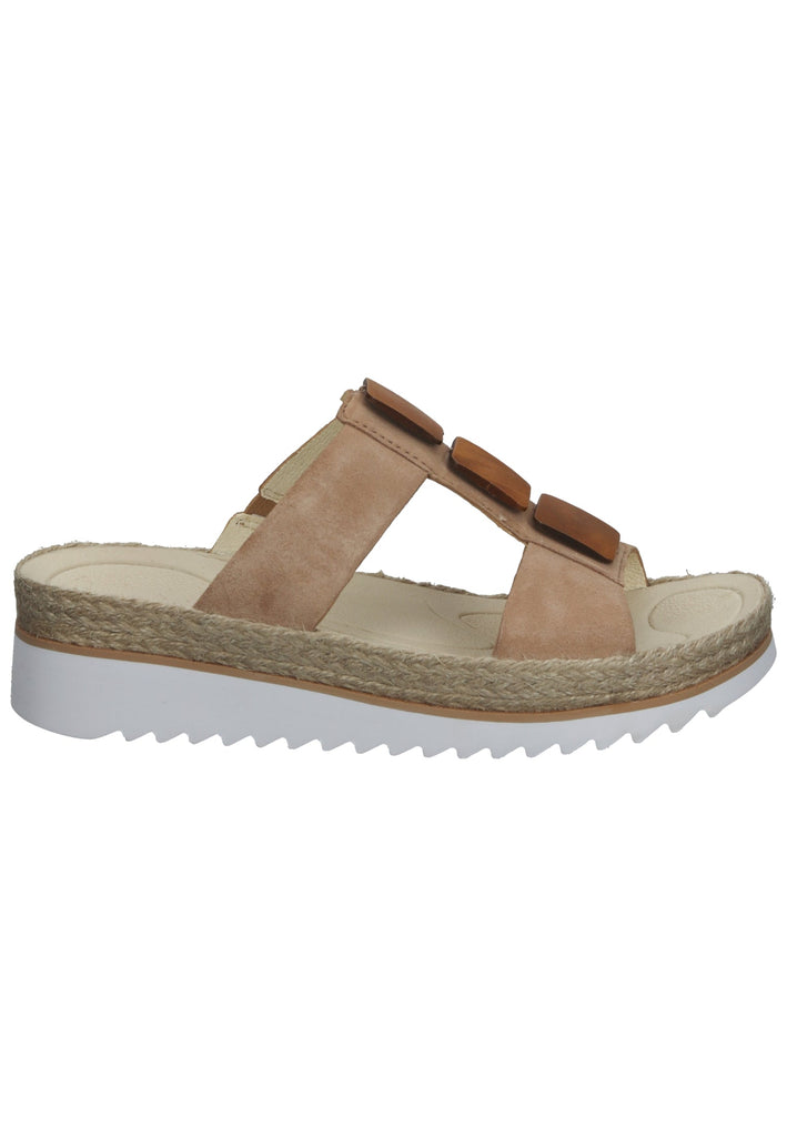 Gabor Pantoletten Veloursleder Caramel - surf4shoes