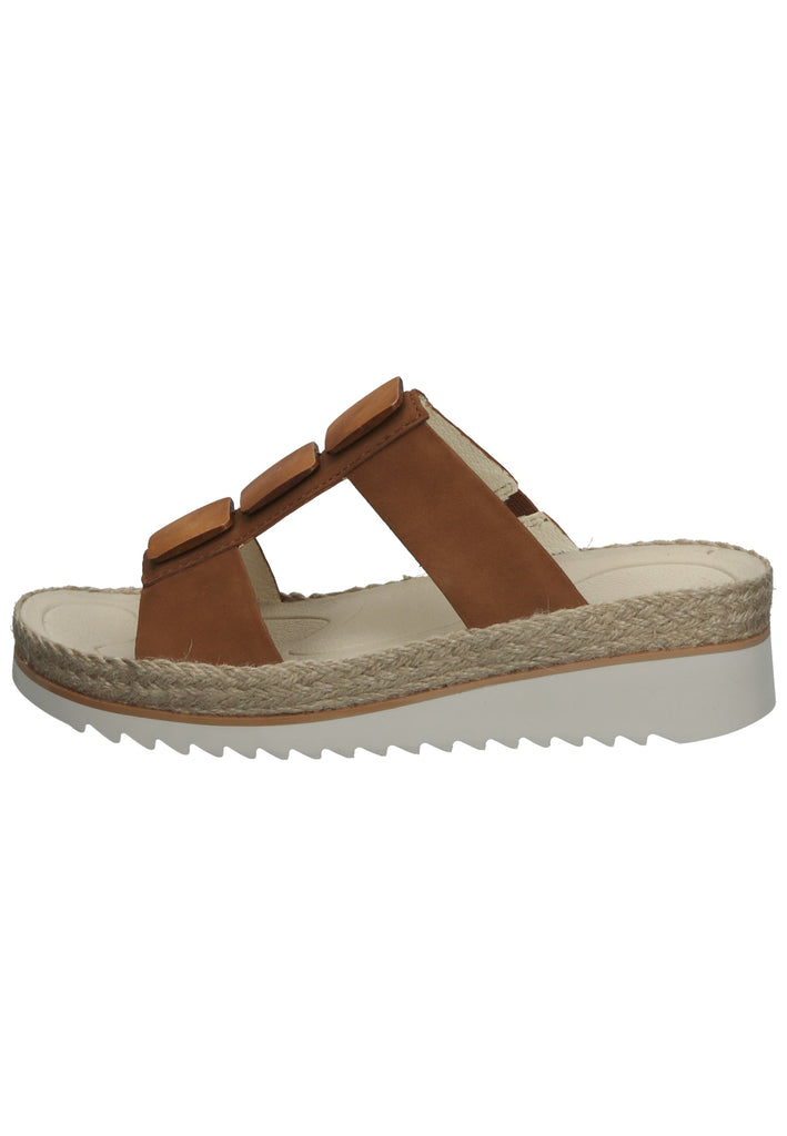 Gabor Pantoletten Nubukleder Brandy - surf4shoes