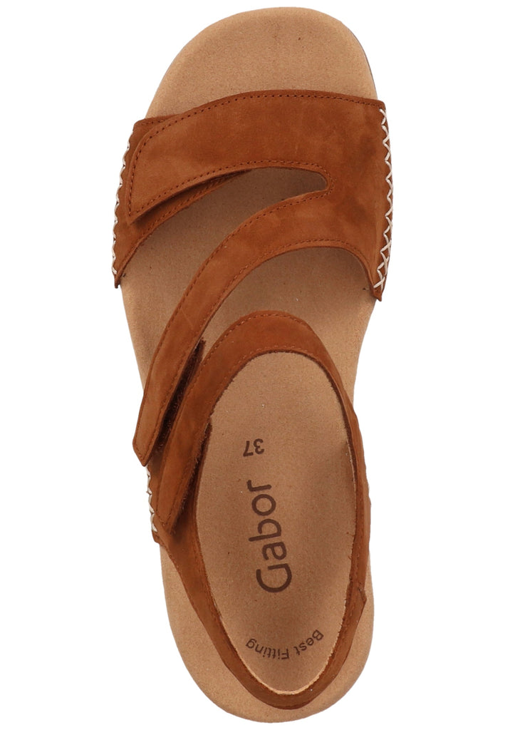 Gabor Sandalen Nubukleder Brandy - surf4shoes