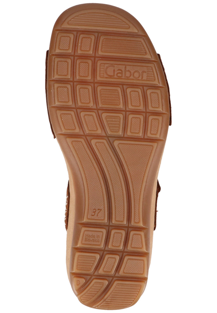 Gabor Sandalen Nubukleder Brandy - surf4shoes