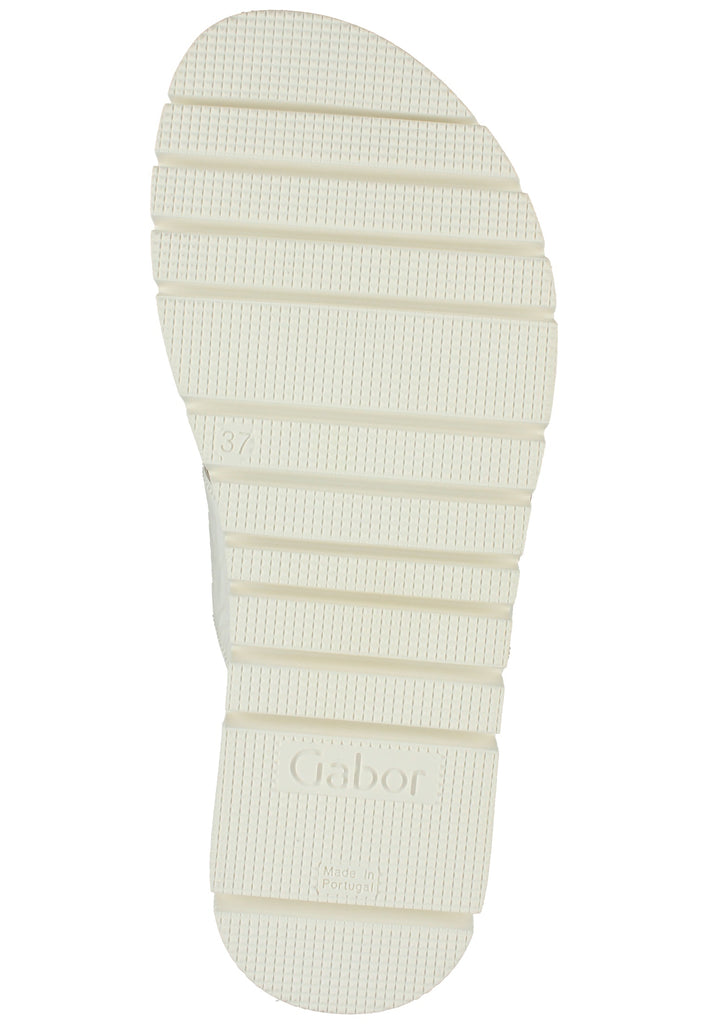 Gabor Pantoletten Leder Weiß - surf4shoes