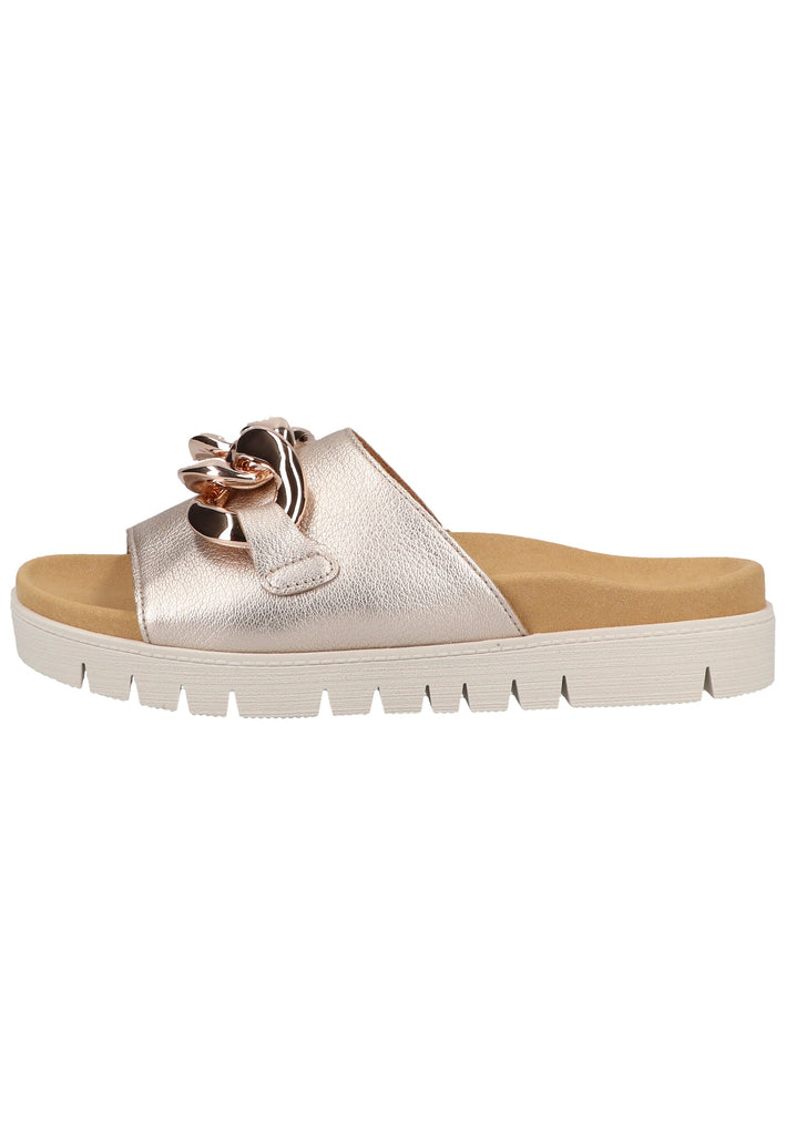 Gabor Pantoletten Leder Puder - surf4shoes