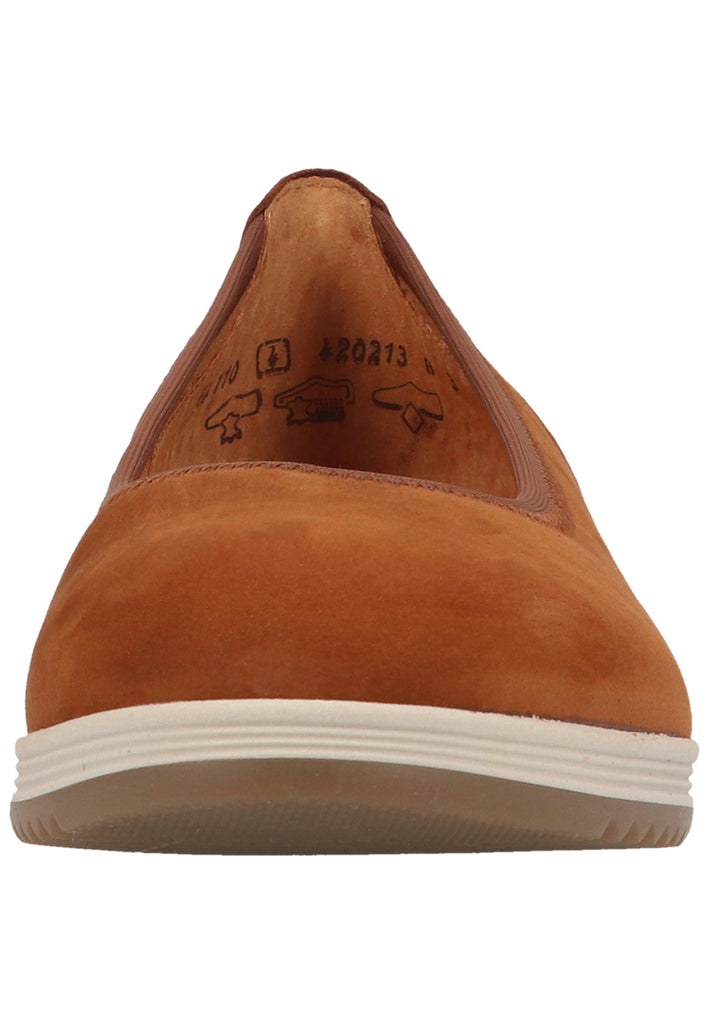 Gabor Ballerinas Nubukleder Brandy - surf4shoes