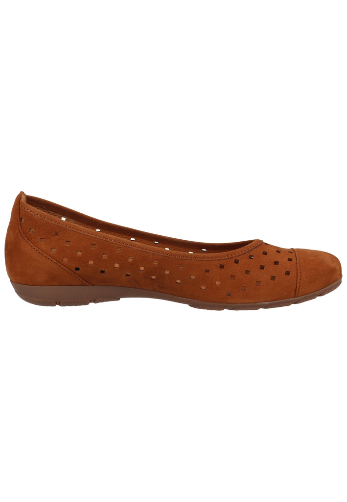 Gabor Ballerinas Nubukleder Brandy - surf4shoes