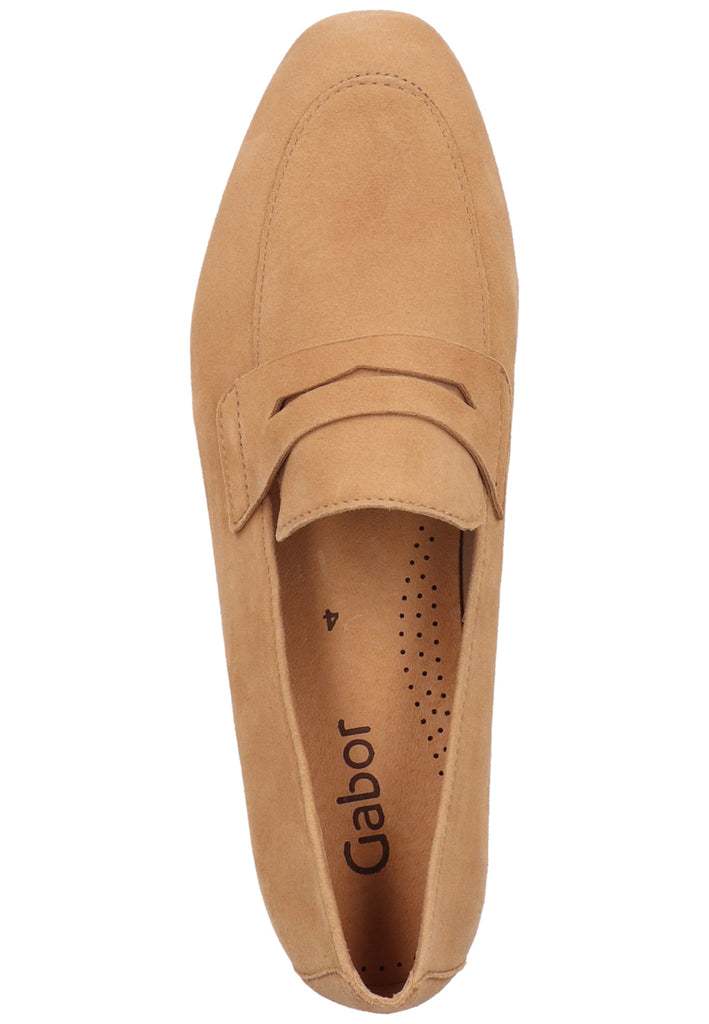 Gabor Slipper Veloursleder Caramel - surf4shoes