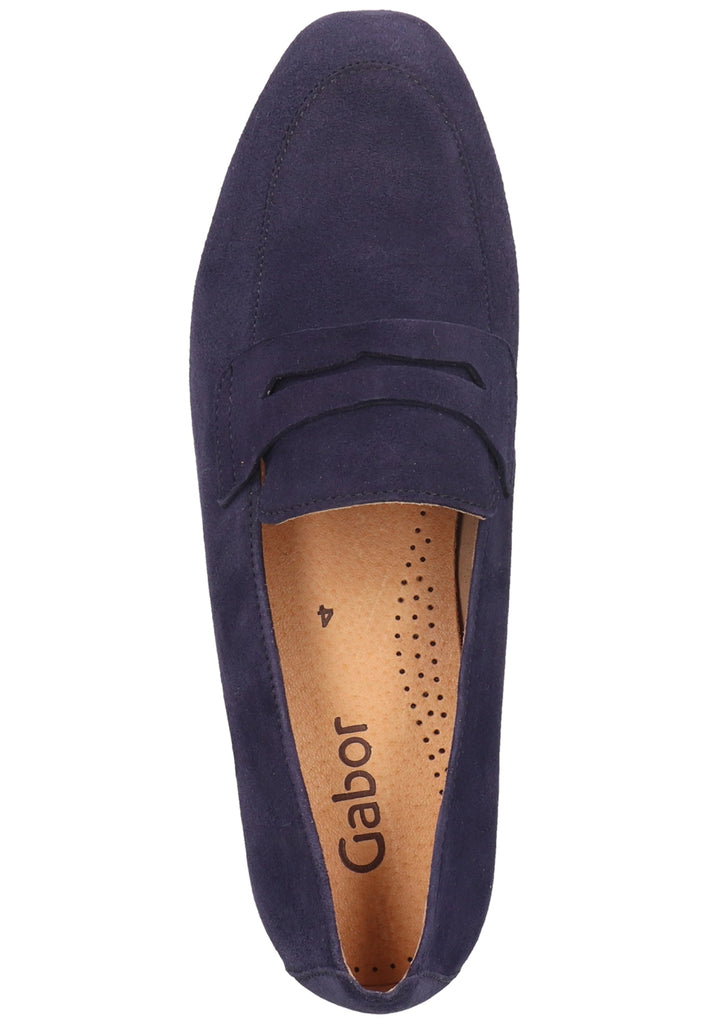 Gabor Slipper Veloursleder Blau - surf4shoes