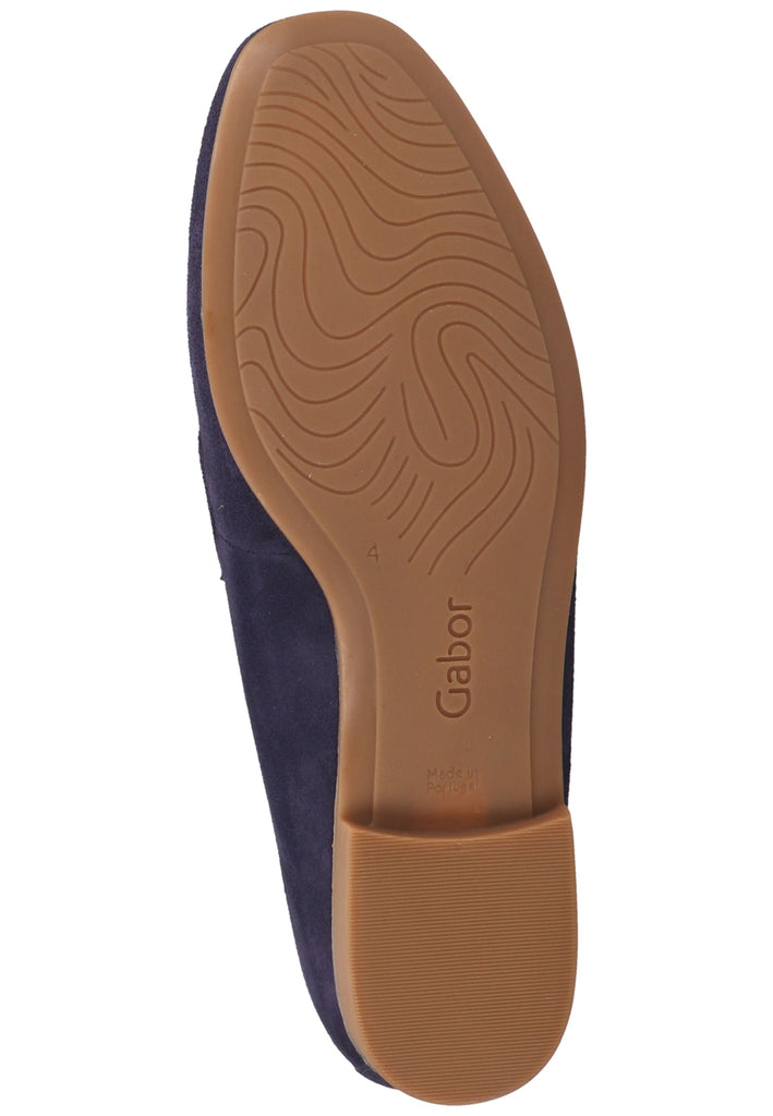 Gabor Slipper Veloursleder Blau - surf4shoes