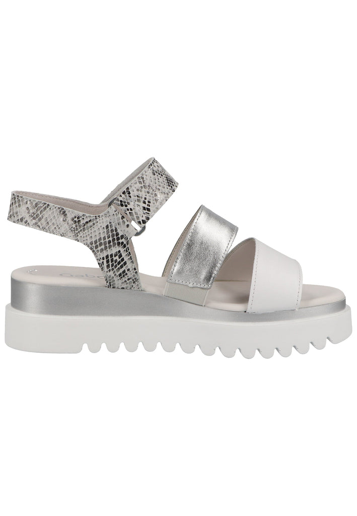 Gabor Sandalen Nappaleder Weiß - surf4shoes