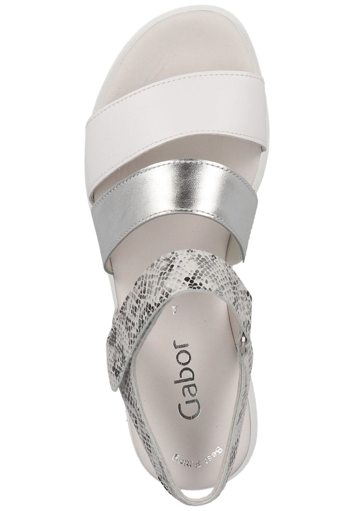 Gabor Sandalen Nappaleder Weiß - surf4shoes