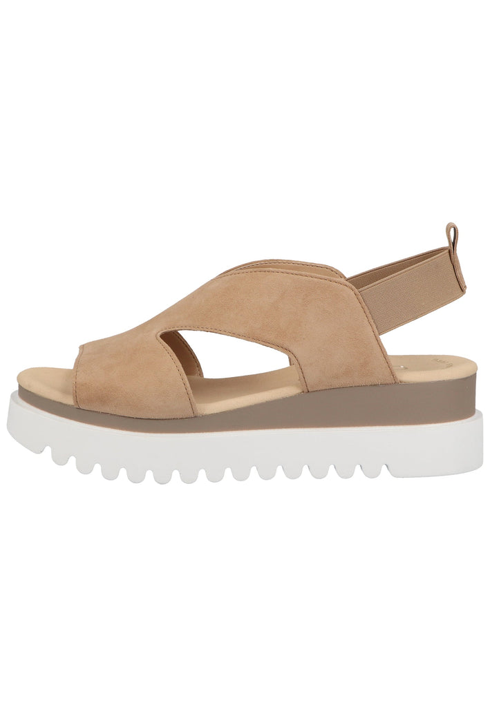 Gabor Sandalen Veloursleder/Textil Caramel - surf4shoes