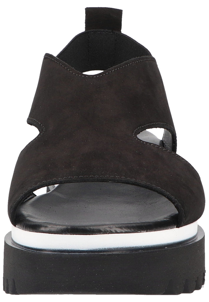 Gabor Sandalen Nubukleder/Textil Schwarz - surf4shoes