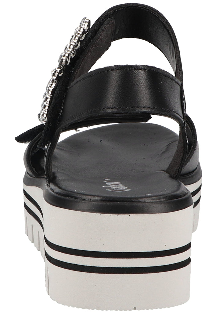 Gabor Sandalen Nappaleder Schwarz - surf4shoes