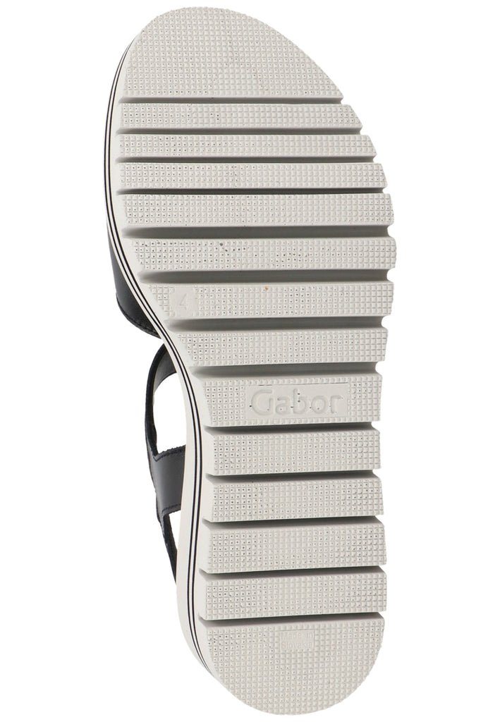 Gabor Sandalen Nappaleder Schwarz - surf4shoes