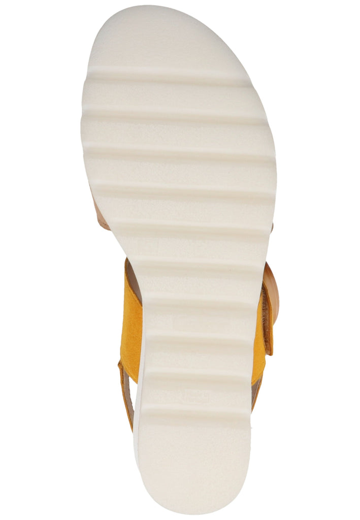 Gabor Sandalen Veloursleder Beige/Gelb - surf4shoes