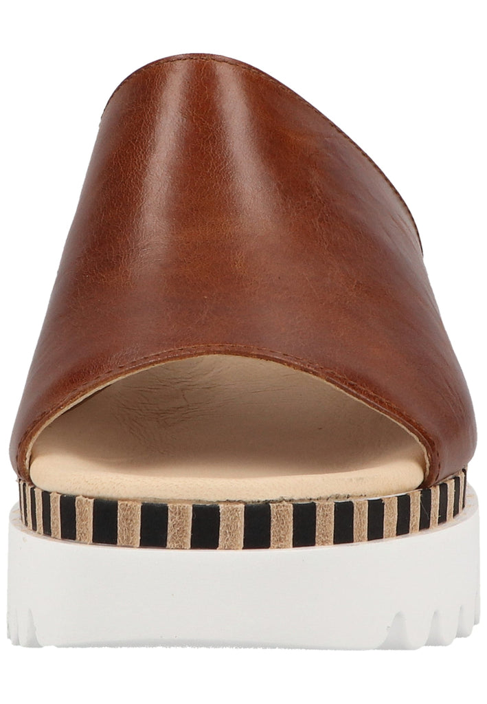 Gabor Pantoletten Leder Braun - surf4shoes