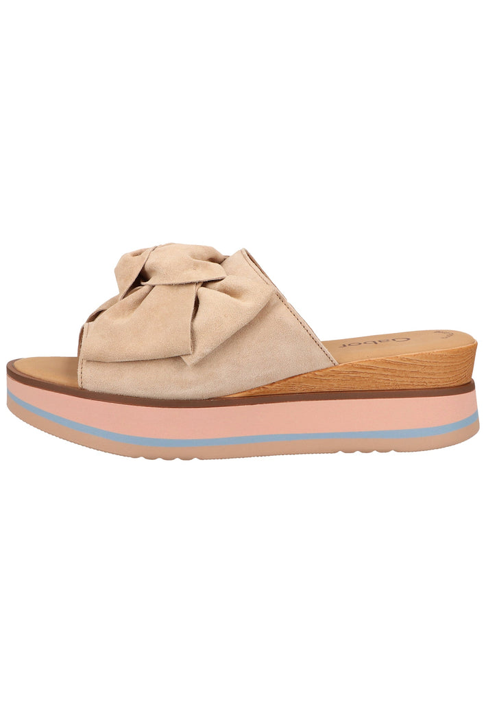 Gabor Pantoletten Veloursleder Shell - surf4shoes