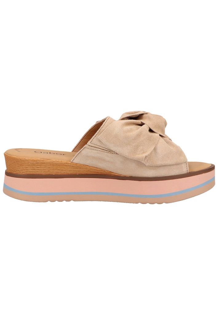 Gabor Pantoletten Veloursleder Shell - surf4shoes