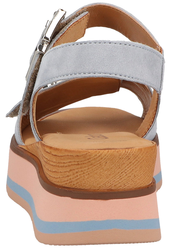 Gabor Sandalen Samt Blau - surf4shoes
