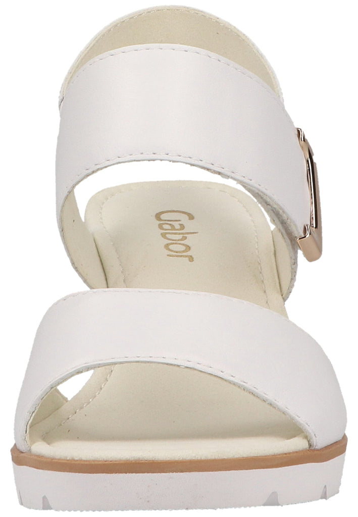Gabor Sandalen Leder Weiß - surf4shoes