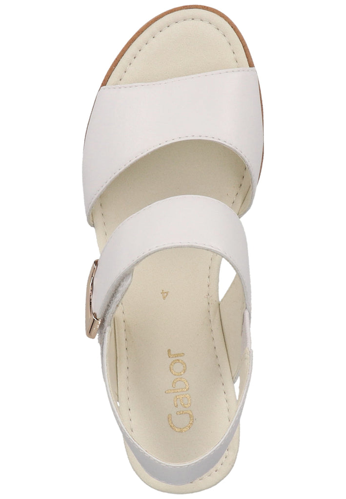 Gabor Sandalen Leder Weiß - surf4shoes