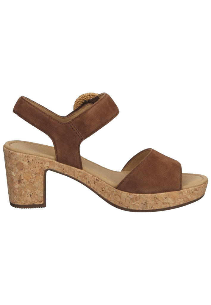 Gabor Sandalen Veloursleder Whisky - surf4shoes