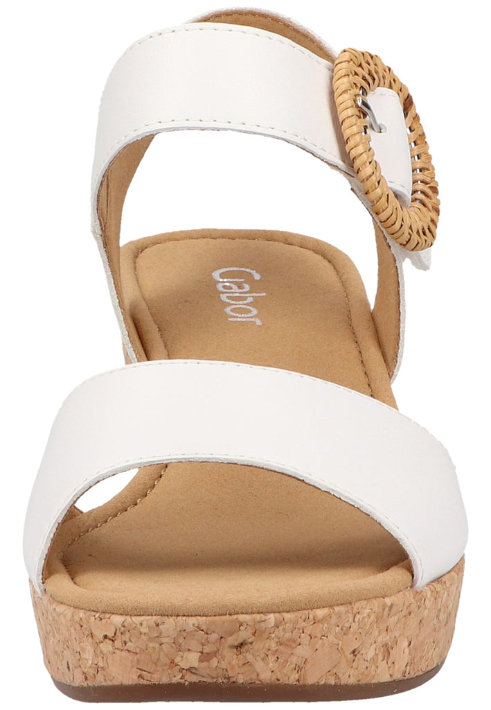 Gabor Sandalen Leder Weiß - surf4shoes
