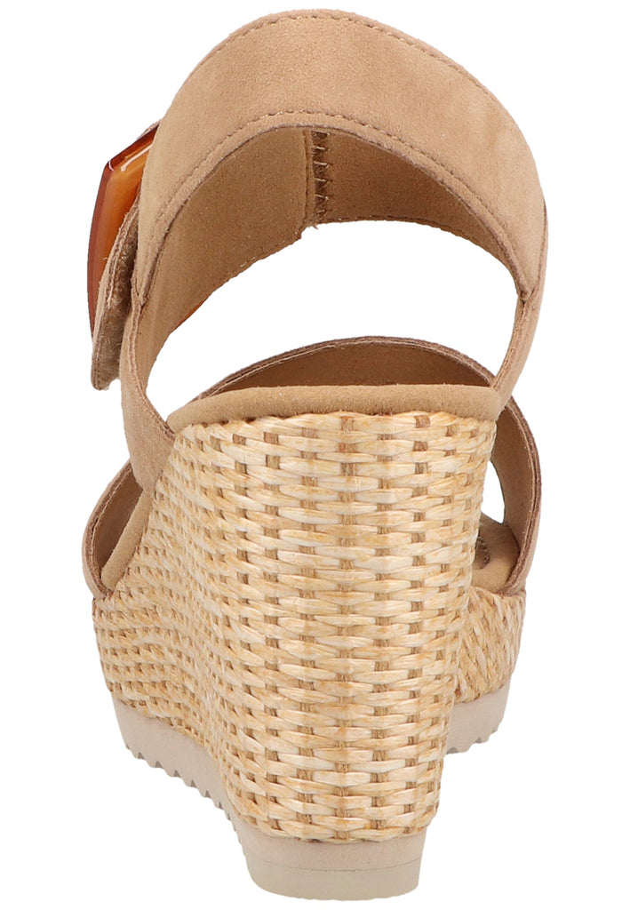 Gabor Sandalen Veloursleder Caramel - surf4shoes