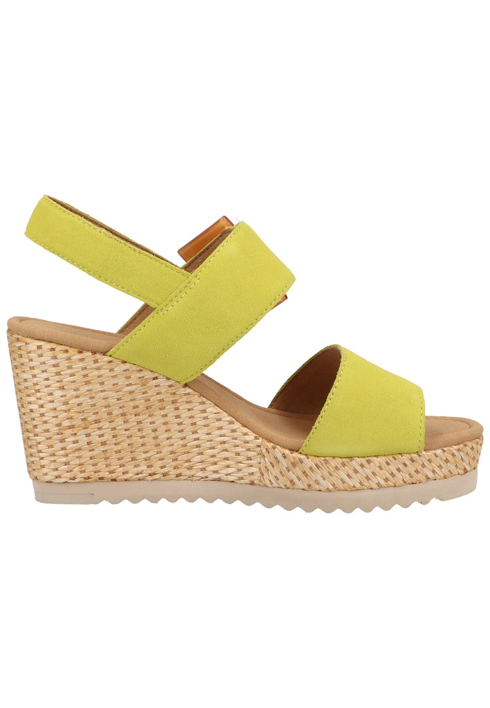 Gabor Sandalen Veloursleder Lemon - surf4shoes