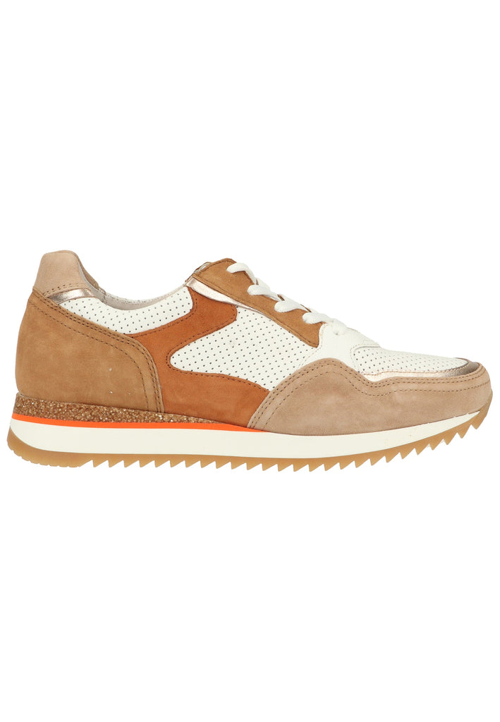 Gabor Sneaker Leder Weiß/Beige - surf4shoes