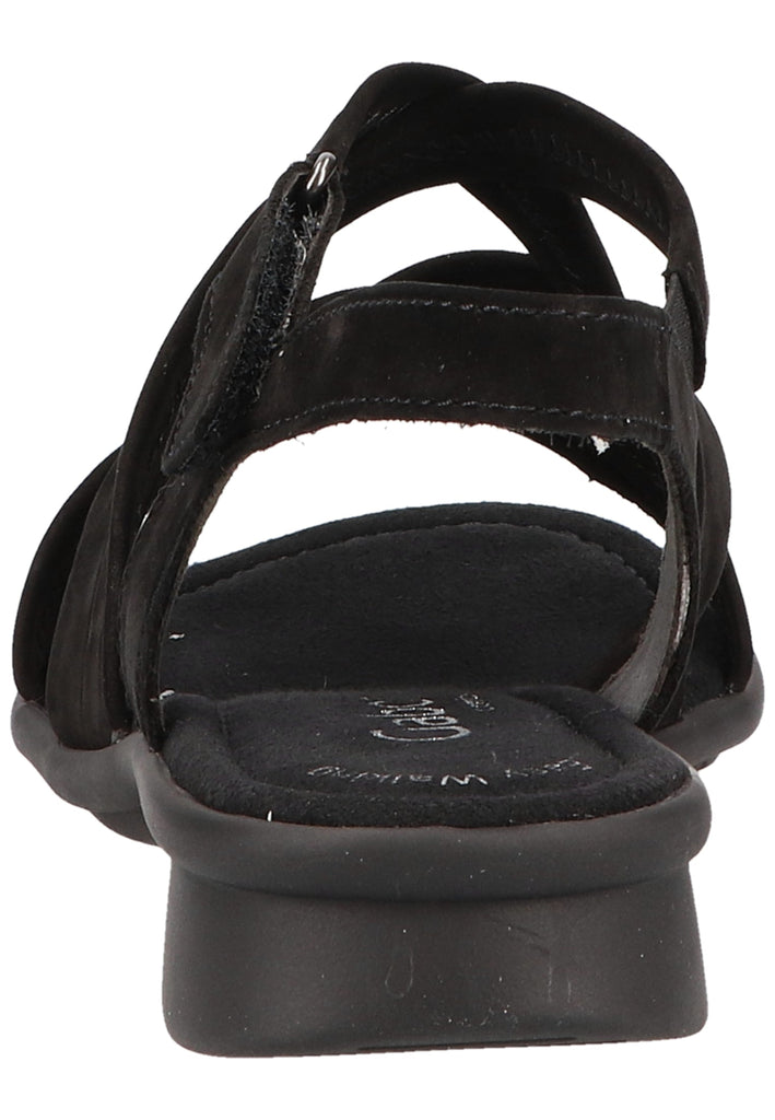 Gabor Sandalen Nubukleder Schwarz - surf4shoes