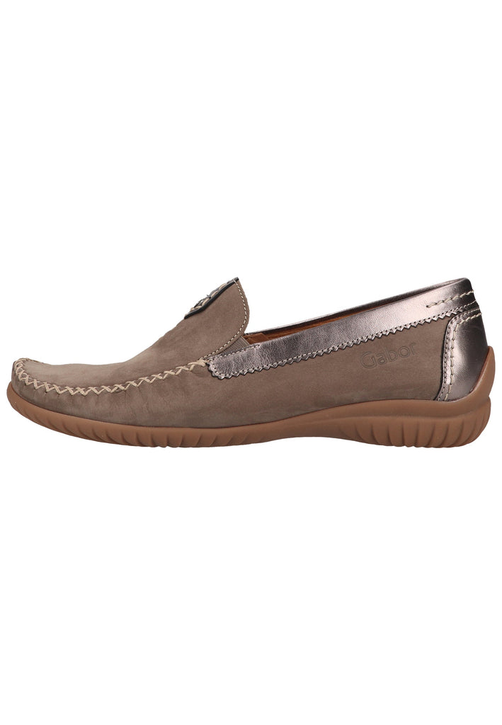 Gabor Slipper Nubukleder Braun - surf4shoes