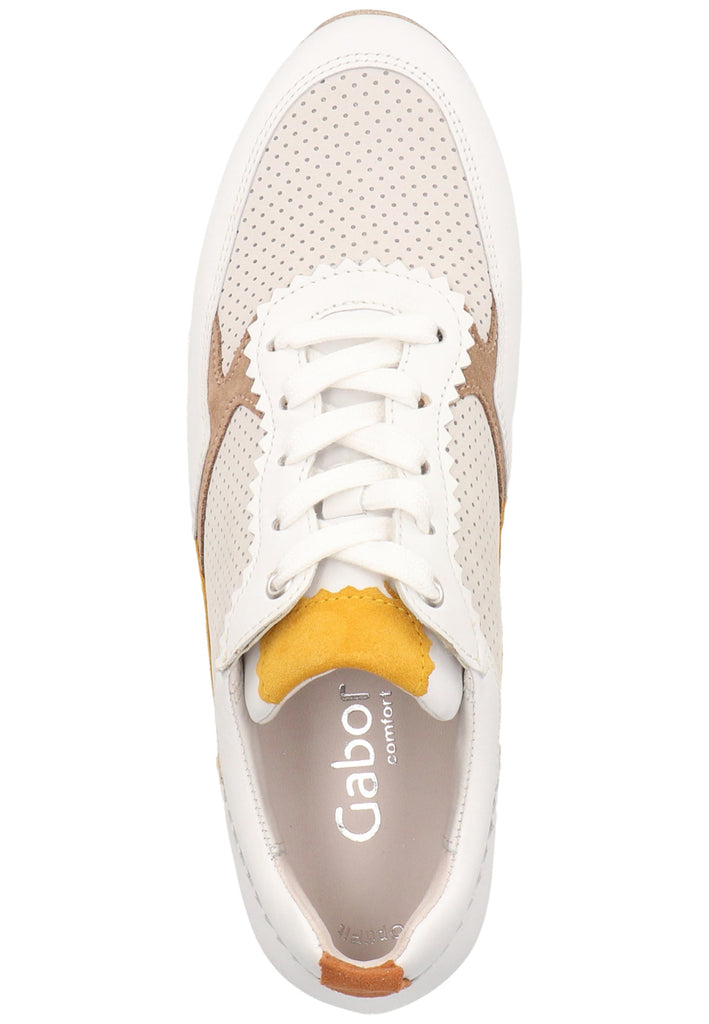 Gabor Sneaker Nubukleder Platin - surf4shoes