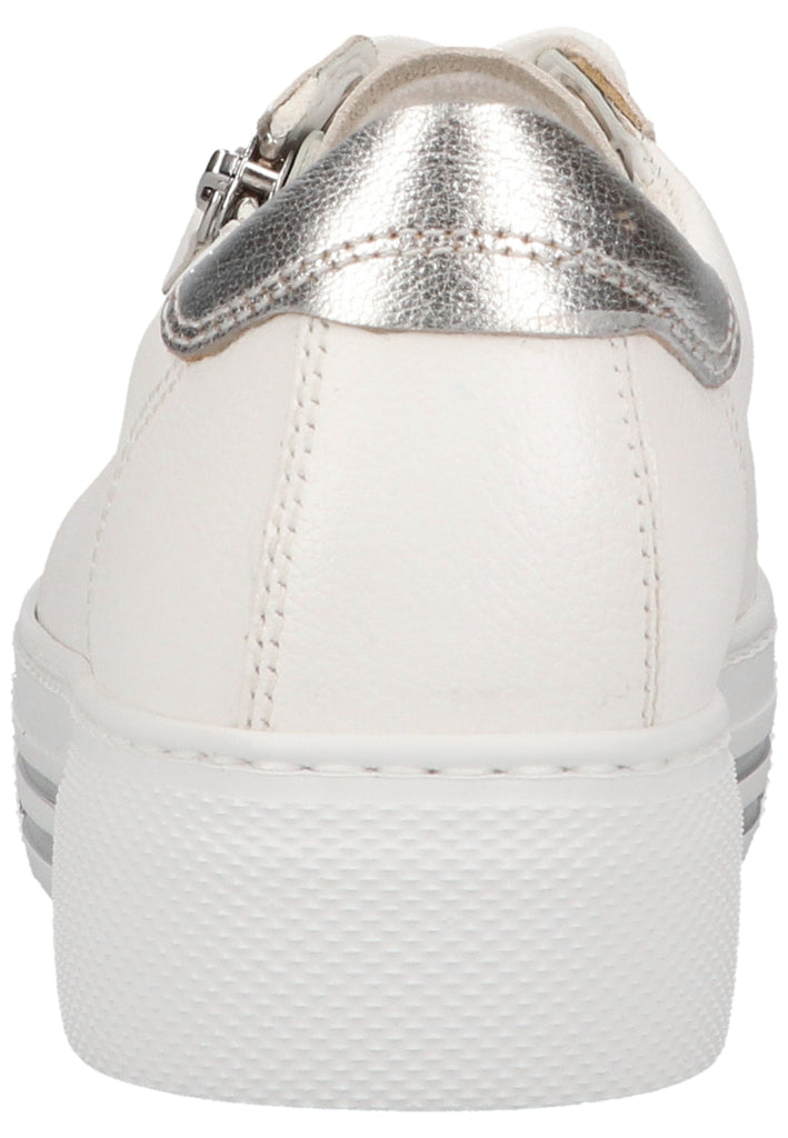 Gabor Sneaker Leder Weiß/Silber - surf4shoes
