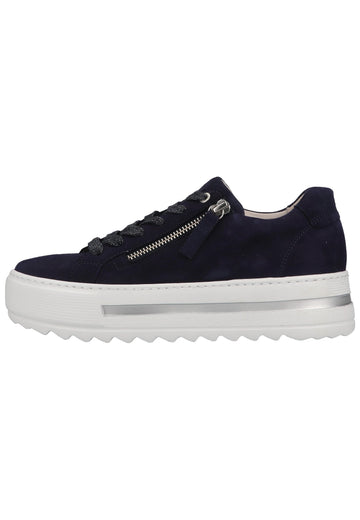 Gabor Sneaker Veloursleder Dunkelblau - surf4shoes