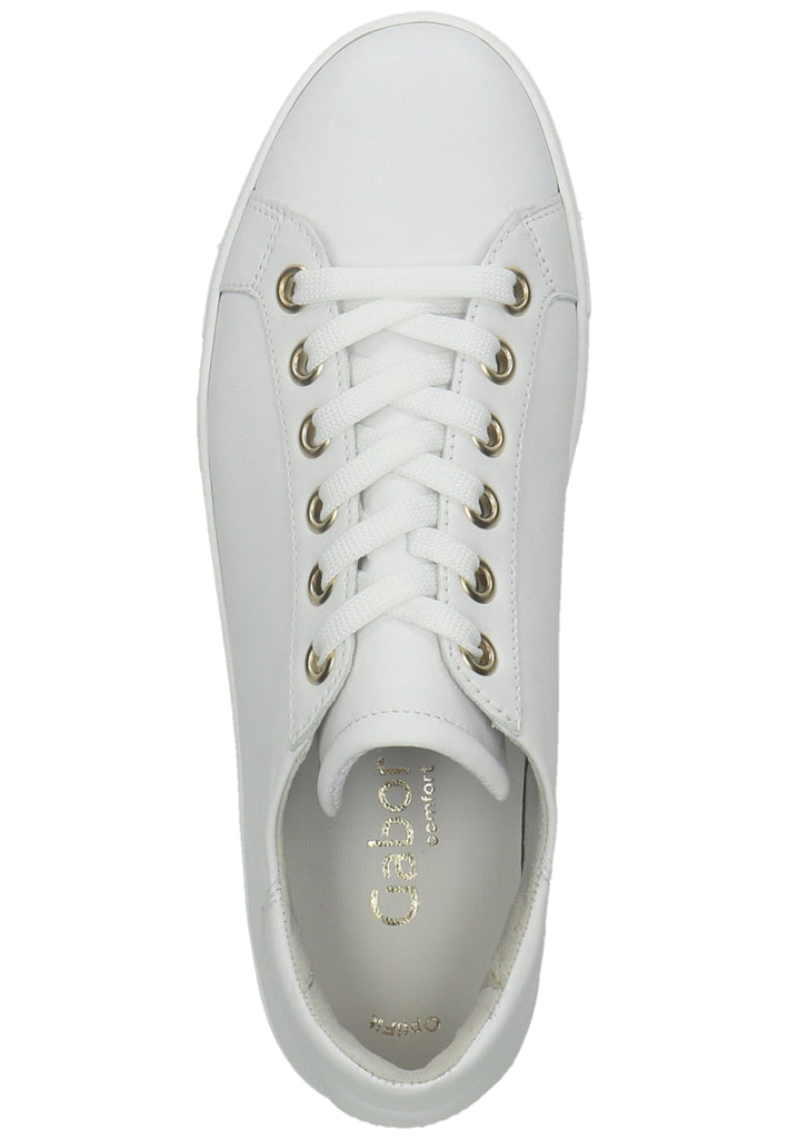 Gabor Sneaker Nappaleder Weiß - surf4shoes