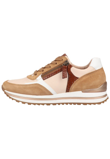 Gabor Sneaker Leder Weiß/Braun - surf4shoes