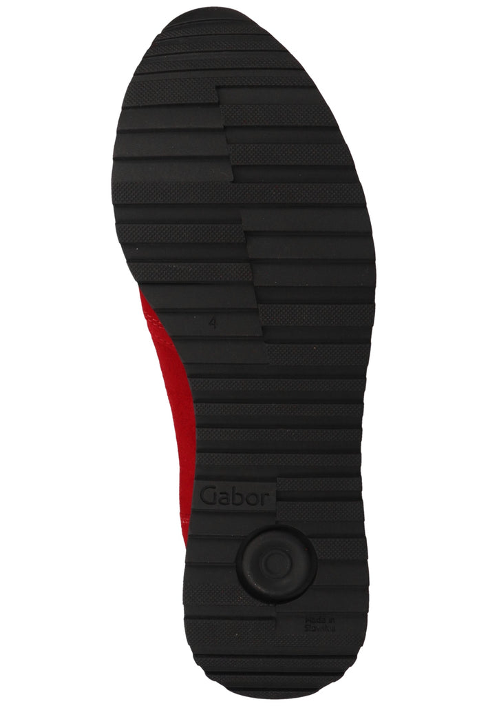 Gabor Sneaker Veloursleder Rubinrot - surf4shoes
