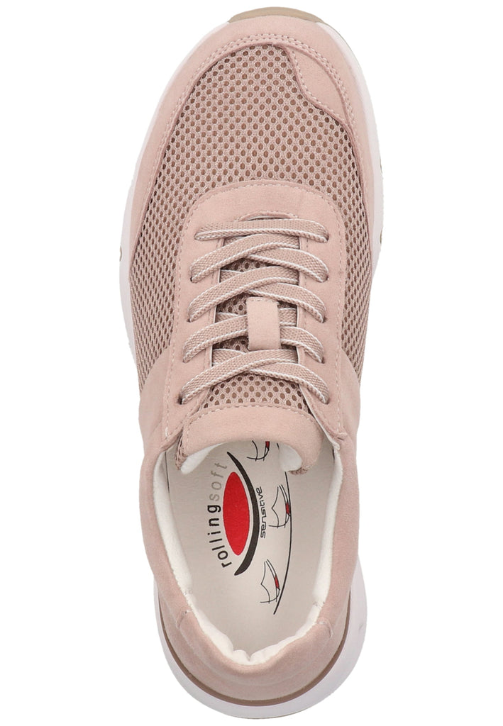 Gabor Sneaker Veloursleder/Mesh Altrosa - surf4shoes