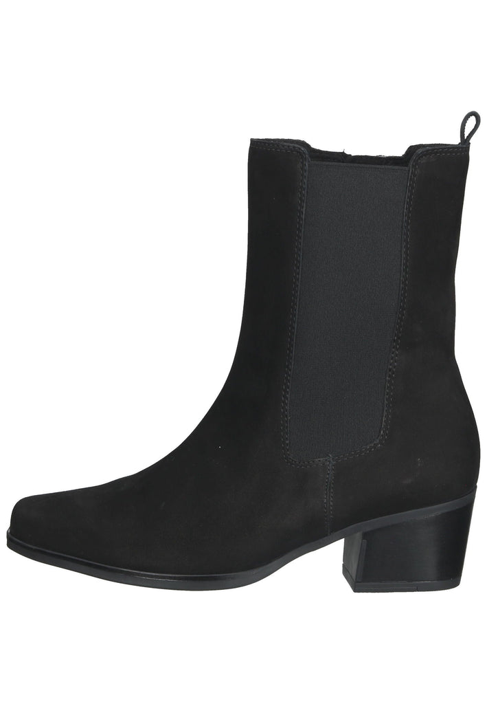 Gabor Stiefelette Leder Schwarz - surf4shoes